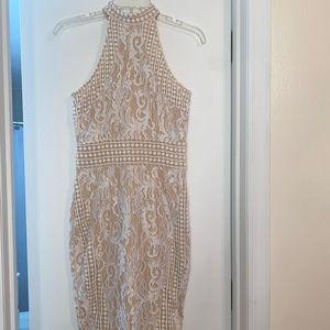 White-Nude dress size 4